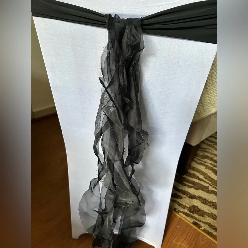 Black Chair Ribbons